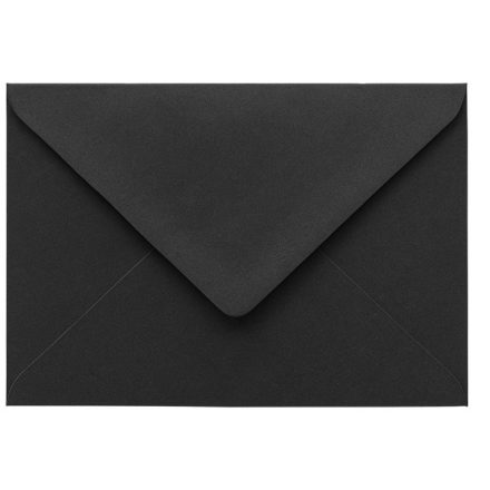 Okrasné obálky B6 Pearl Black 120g 50 kousky - Vynikající pro dárek