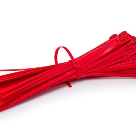 Červené bezpečnostní svorky 400 x 8 mm pro herny 100 ks
