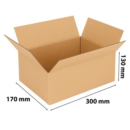 Krabička na klapky 300x170x130 mm InPost Gibarit B hnědá