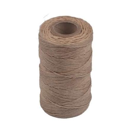 Surové lněné nitě, bronzové 2 mm 100 m 100 g