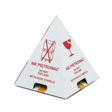 Warning cone Do not back on paletes 195x260 mm červená bílá