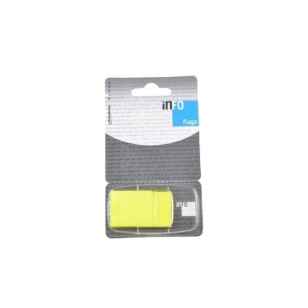 Žluté samolepicí indexy 25x43mm 50ks s podavačem