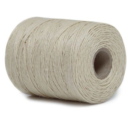 Leninové nitě 1 mm 500 g - přírodní lněný řetězec 740 mb