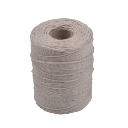 Bílé třpytivé nitě, lněné semínko 2 mm 250 m 250 g