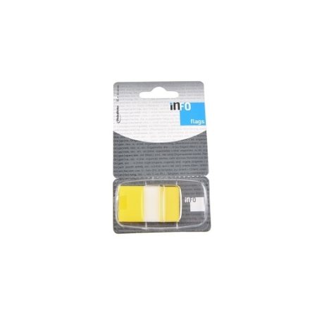Průhledné žluté indexovací karty 25x43mm 50 ks s podavačem