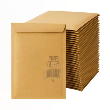 Polstrované obálky, hnědý papír 195x280 mm, 100 ks