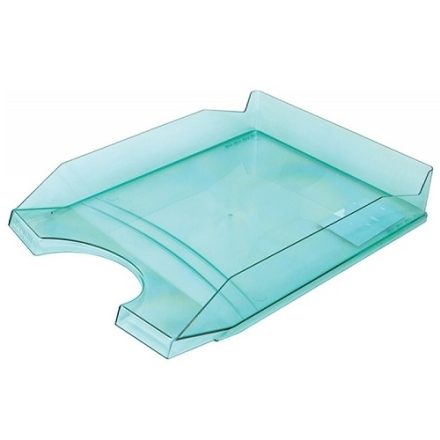 Desková zásuvka A4 Office Products 348x255x60 transparentní zelená