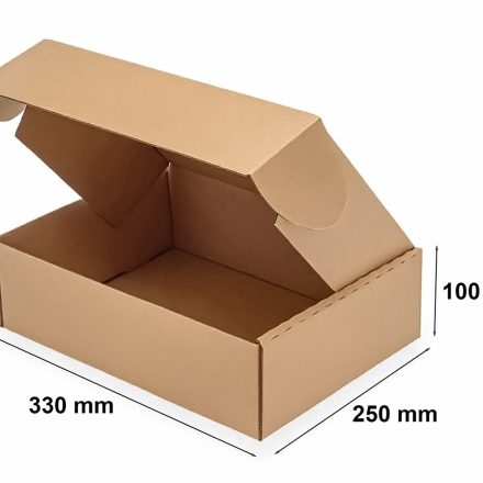 Kartáč A4 330x250x100 mm F427 Brown Fashion Box