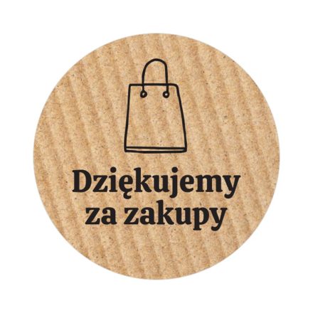 Kraft kulaté nálepky Děkujeme za nákupy 35 mm 200 vzor ks 2