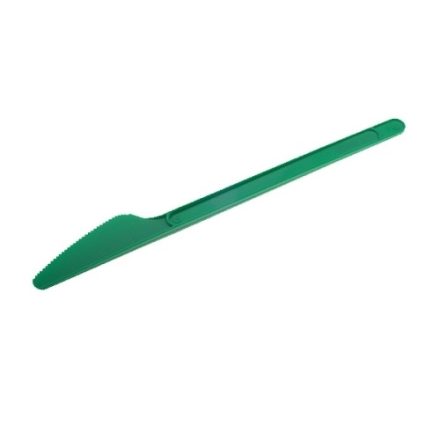 jednorázové plastové zelené nože pro party 16,5 cm 2,20 g 20 ks