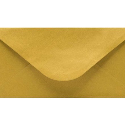 Krabice DL 110x220 mm dekorativní perlové zlato 120 g/m2 50 ks