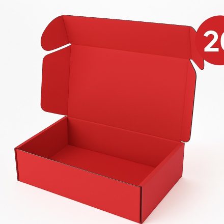 Kartónová deska 330x250x100 Červená dekorativní krabice - 20 Umělectví