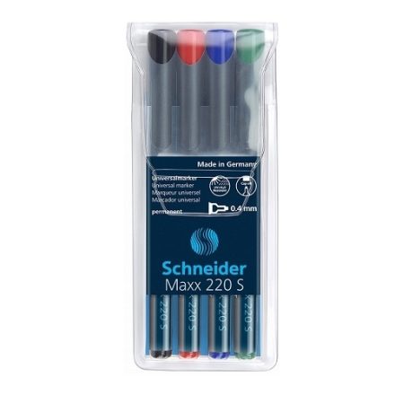 Schneider Maxx Foliopis 220 S 0,4 mm, sada fóliového pera 4 barvy