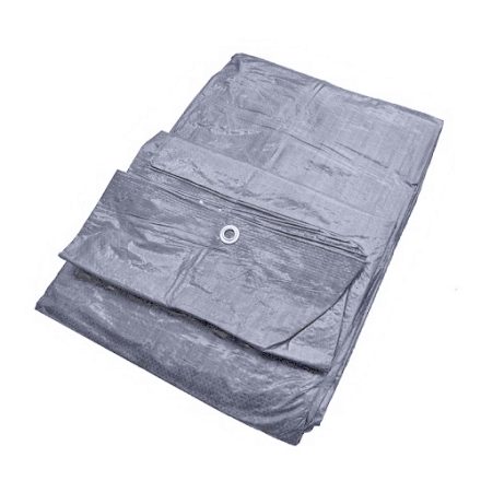 Ochranný kryt PE 6x8 m Stříbrná vodotěsná 130 g/m2 án UV
