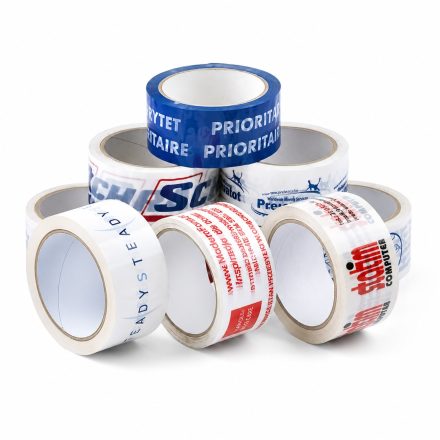 Obalová páska vytištěná logem Solvent 2 barvy 48 mm x 54 m 180ks