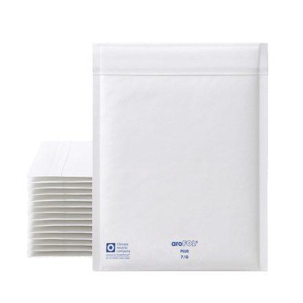 AroFOL bublinové obálky plus G17 bílé 250x350+50 mm karton 100 ks