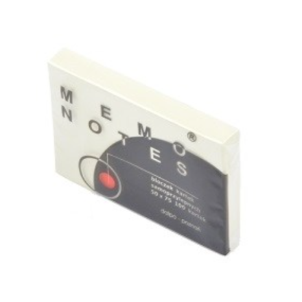 Memo Poznámky Lepicí karty 50x75 mm, 100 žluté karty