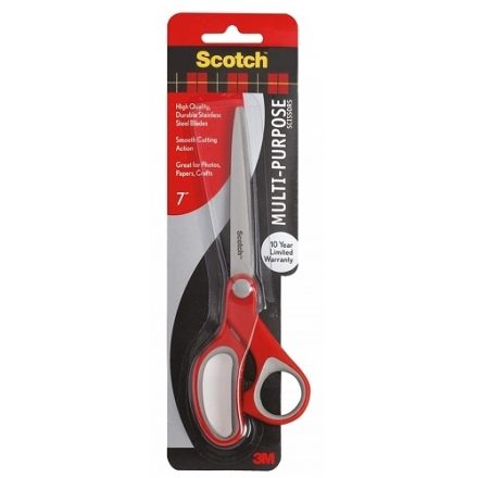 Nůžky ze skotské kanceláře 18 cm pro červeno-šedý papír