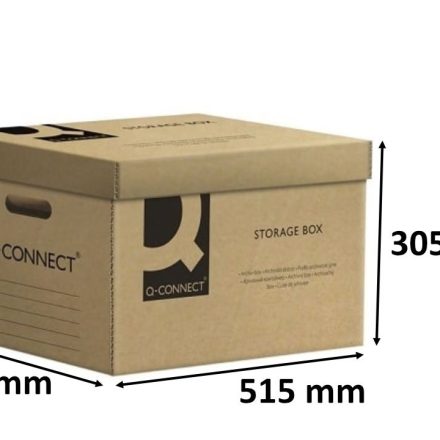 Schránka pro archivaci bez kyselin 515x350x305 mm hnědé s věkem