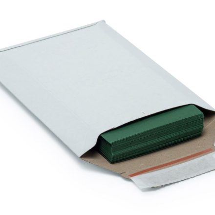 Ochranná lepenková obálka B5+ bílá samolepicí 215x270 mm 50 ks