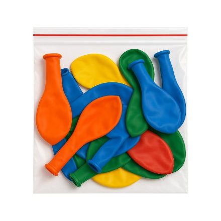 Průhledné strunné pytle se zámkem 100x100 mm 40 um 100 ks