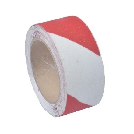 Neklouzací páska na schody 25 mm x 18 m červená bílá BHP