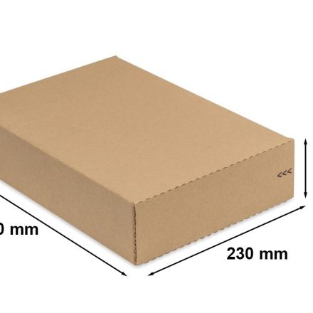 Kartónová deska 230x75x330 mm - módní krabička s lepidlem