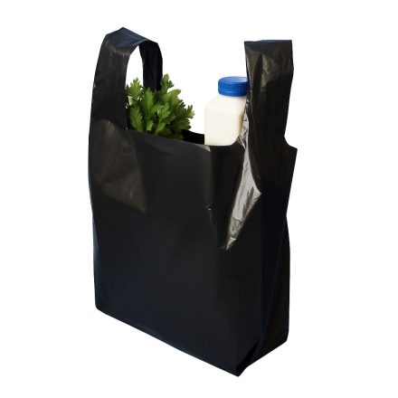 Fólie reklamy LDPE na nákupy 30x55 cm černý, obal 50 ks