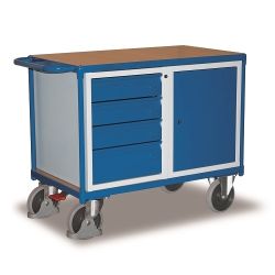 Kovový workshopový vozík s zásuvkami nástrojů SW-600.698 500 kg
