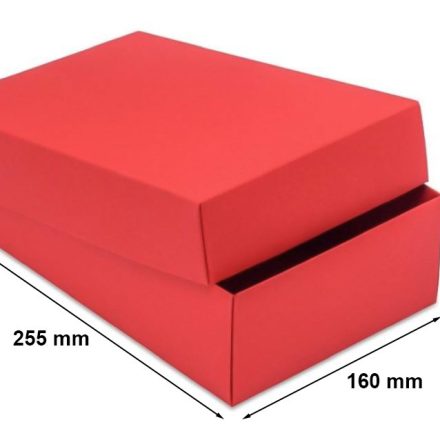 Dekorativní Kartonová Móda pro dárek červená L 255x160x75 mm