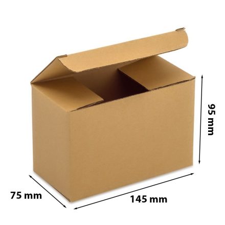 Kartónová F211 Módní box 145x75x95 mm hnědá