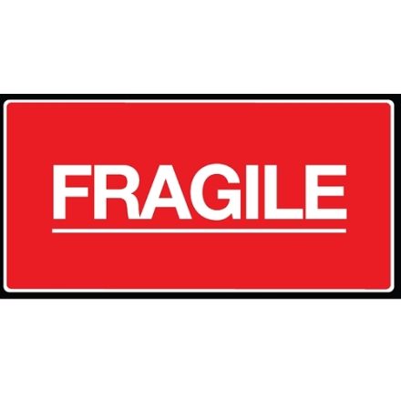Nálepky FRAGILE varovné štítky 100x50 mm 100 Válečkové ks
