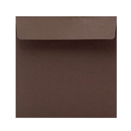 Náměstí obálky K4 dekorativní tmavě hnědá 165x165 mm 50 ks