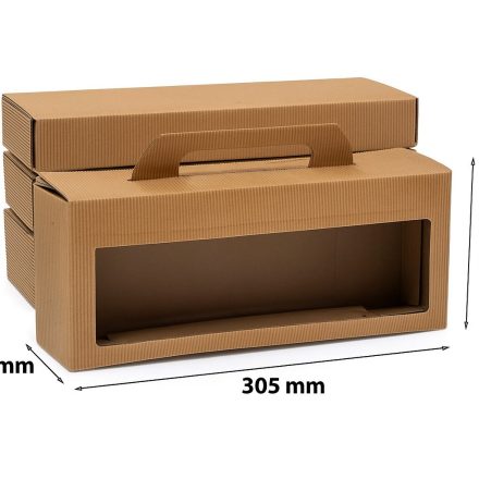 Kartónové krabičky potažené 4 sklenice 0,35 l 305x72x123 mm 10 ks