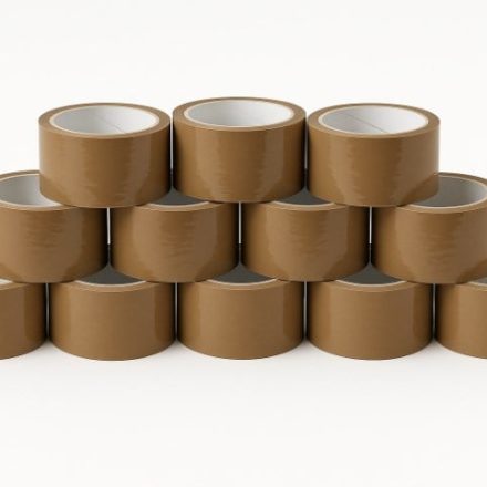 Bronzová akrylová balicí páska na kartony a krabice 48 mm x 45 m